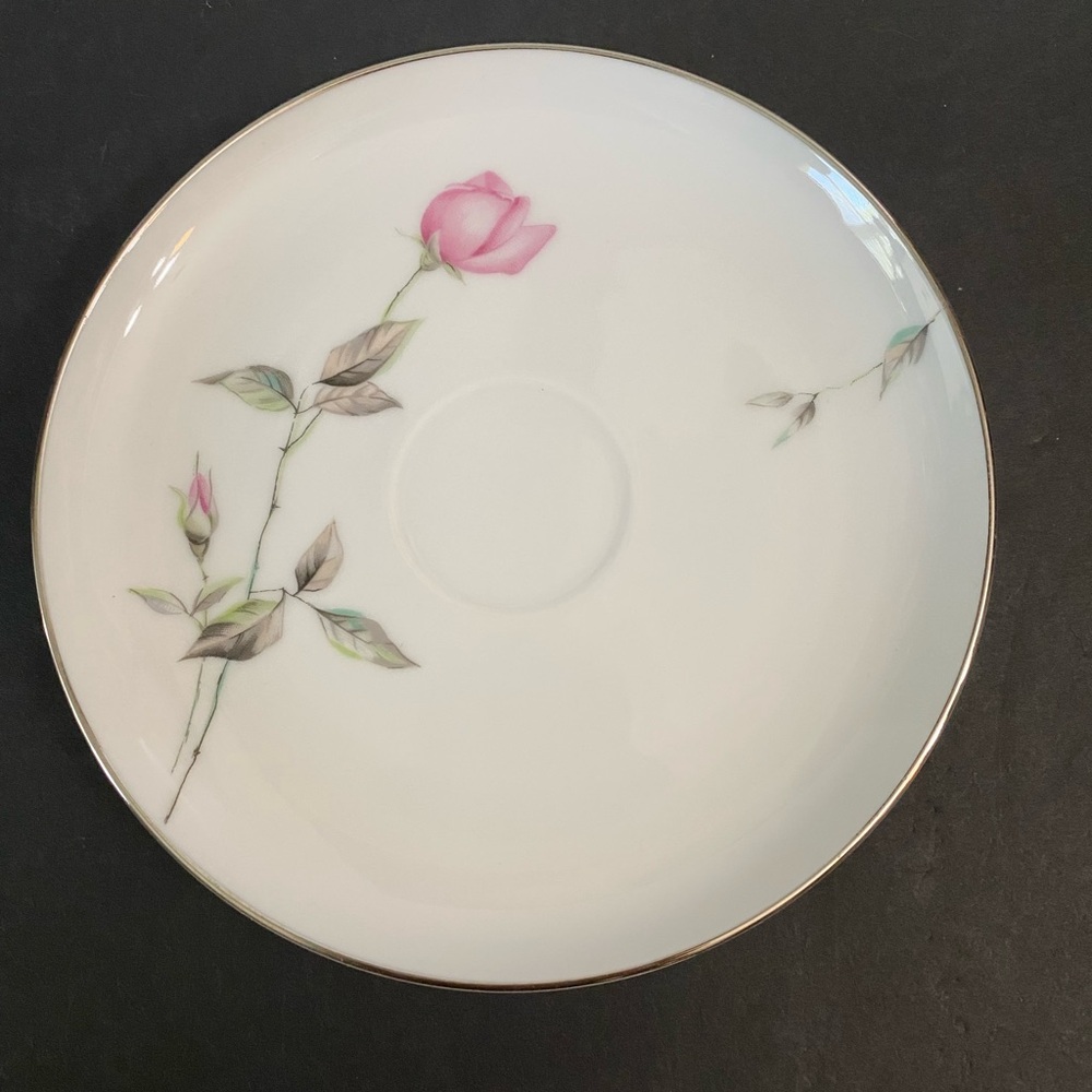 Vintage Style House Fine China Dawn Rose, ONE Saucer, Made in Japan.